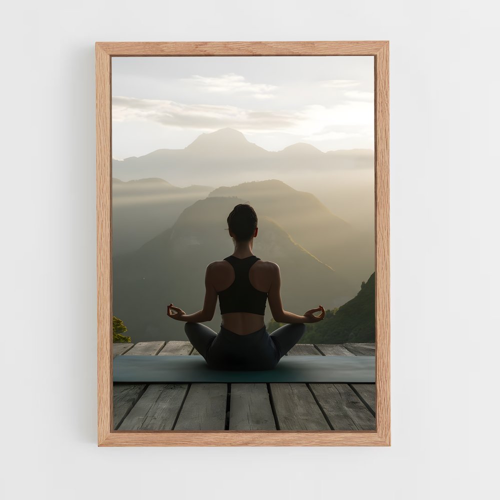 ap-meditation pose-12 cadre Bois clair