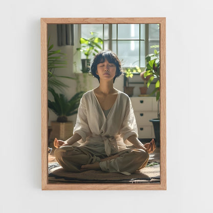 ap-meditation pose-2 cadre Bois clair