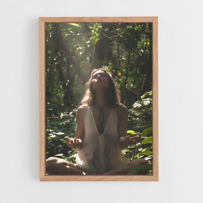 ap-meditation pose-4 cadre Bois clair