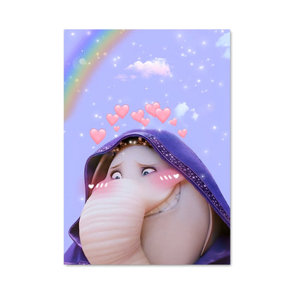 Poster Éléphant Arc-en-Ciel