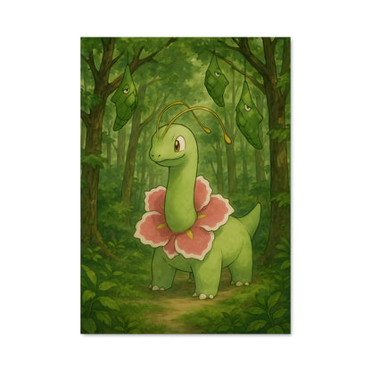 Poster Fleur de Dinosaure