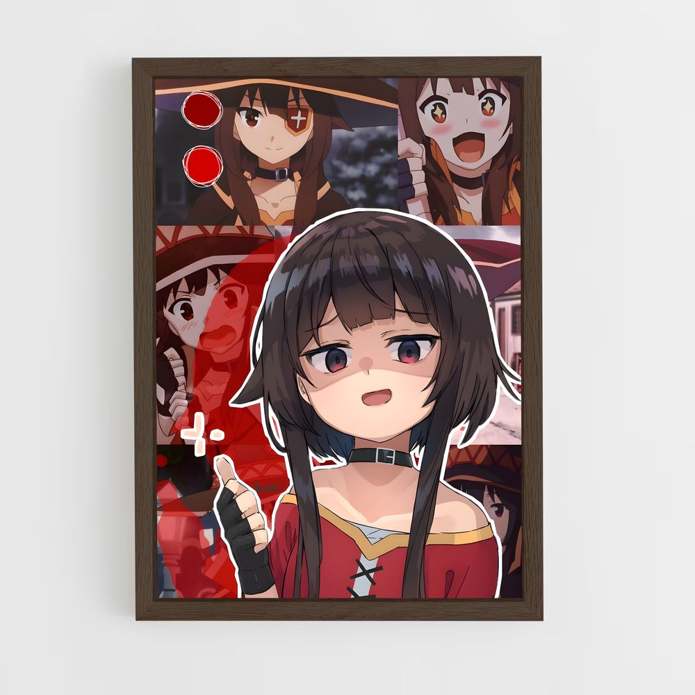 ap-megumin-3 cadre Bois foncé