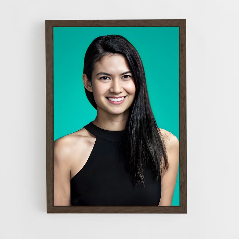 ap-melanie perkins-1 cadre Bois foncé