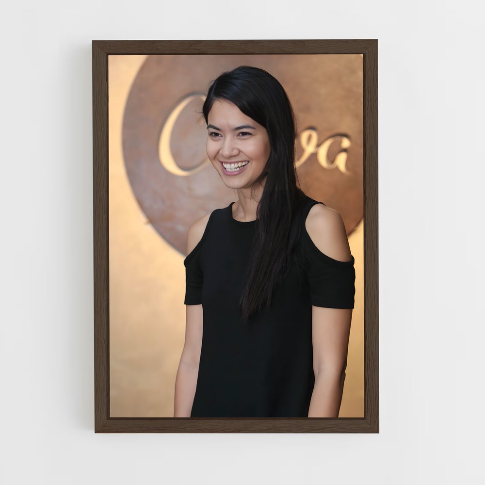 ap-melanie perkins-2 cadre Bois foncé