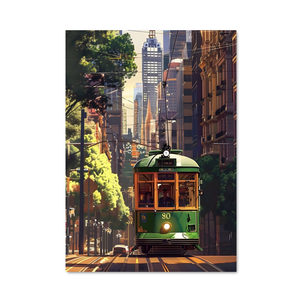 Poster Melbourne tram 81718
