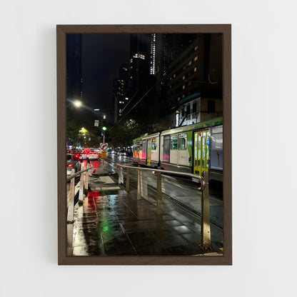 ap-melbourne tram-5 cadre Bois foncé