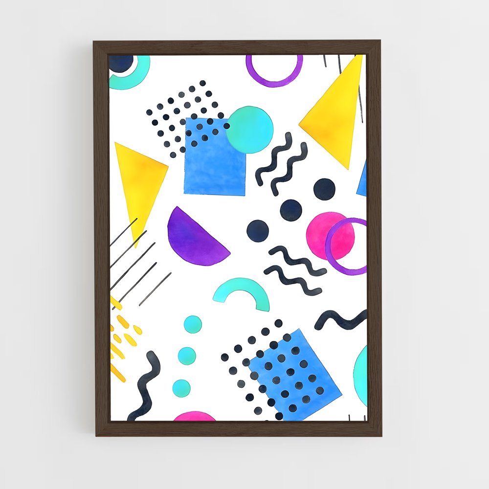 ap-memphis design-3 cadre Bois foncé