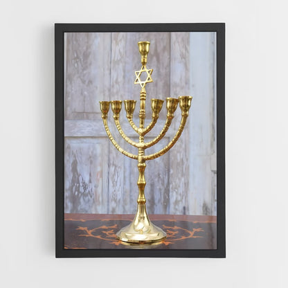 ap-menorah-3 cadre Noir