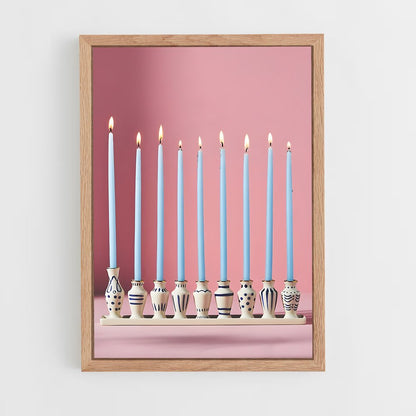 ap-menorah-6 cadre Bois clair