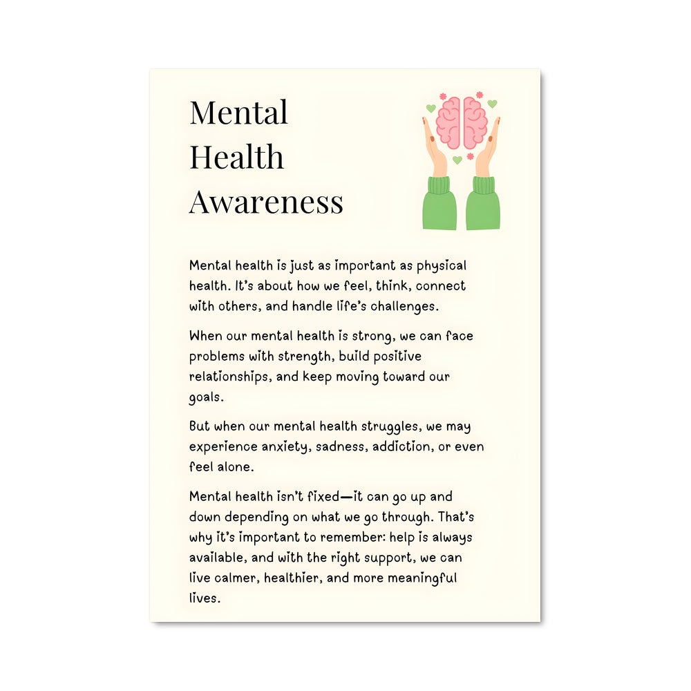 Poster Équilibre Mental