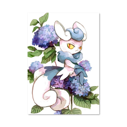 Poster Fleur de Miaulement