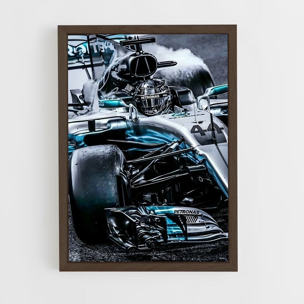 ap-mercedes w12-2 cadre Bois foncé