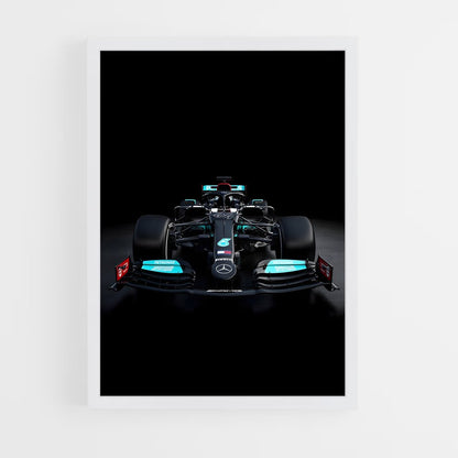 ap-mercedes w12-4 cadre Blanc