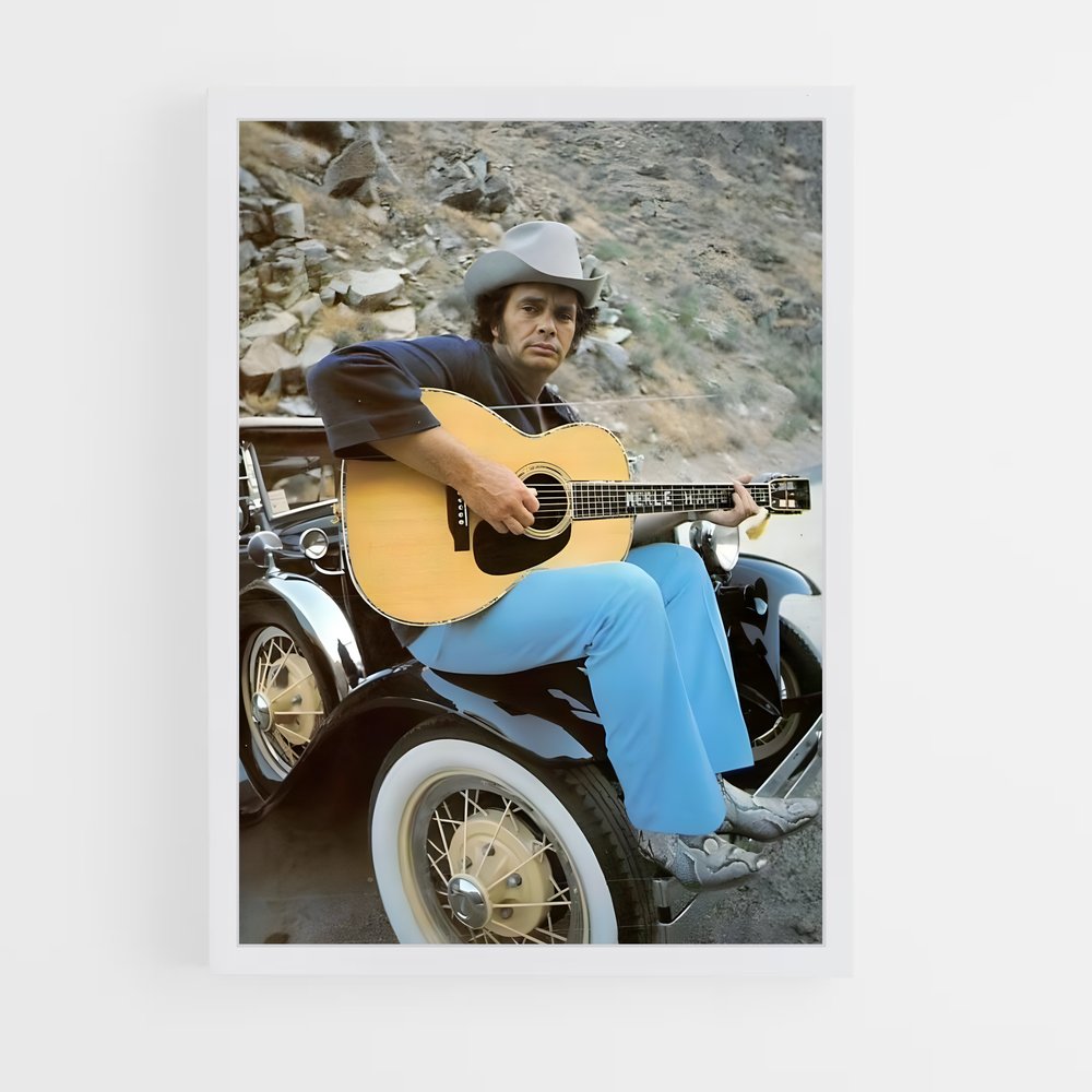 ap-merle haggard-1 cadre Blanc
