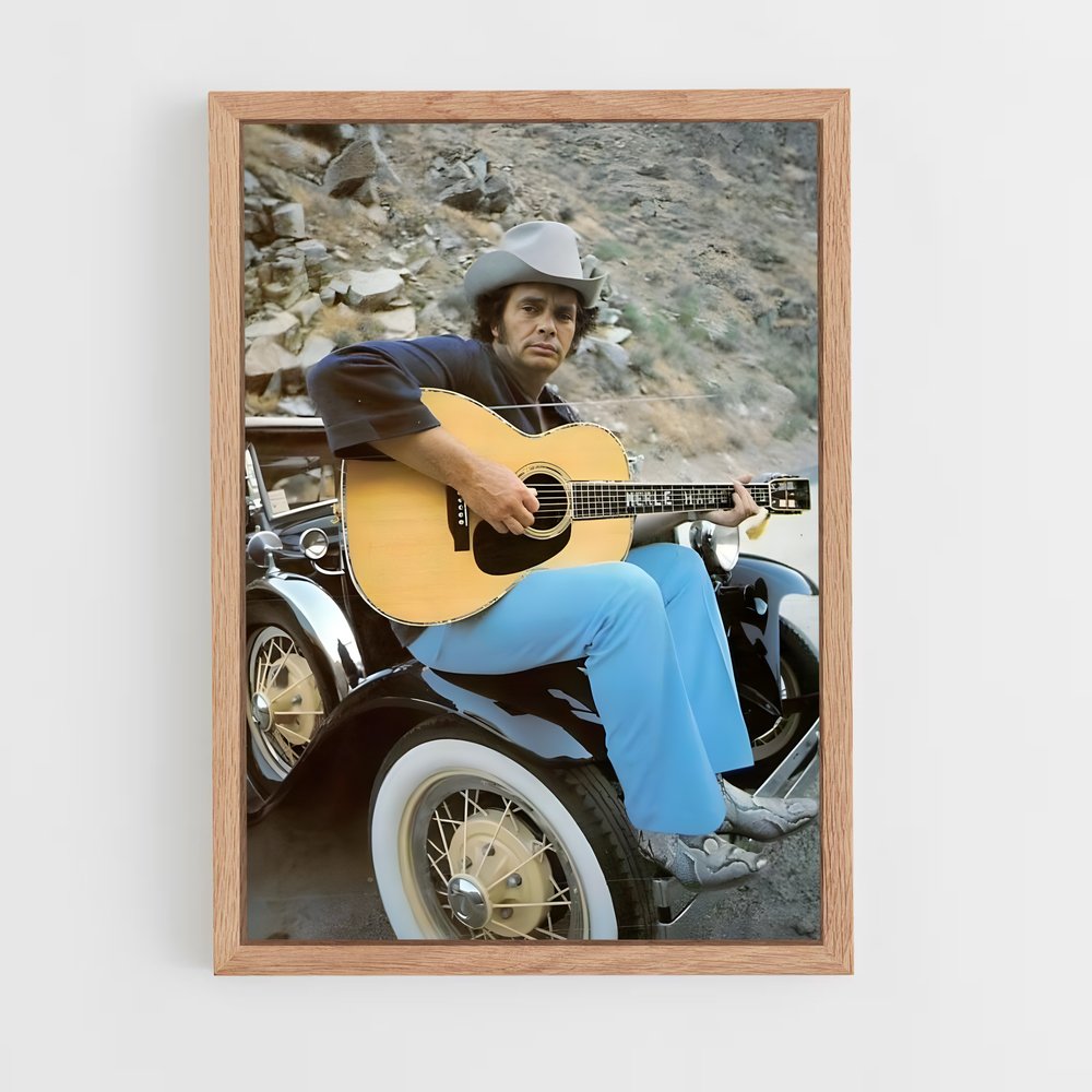 ap-merle haggard-1 cadre Bois clair