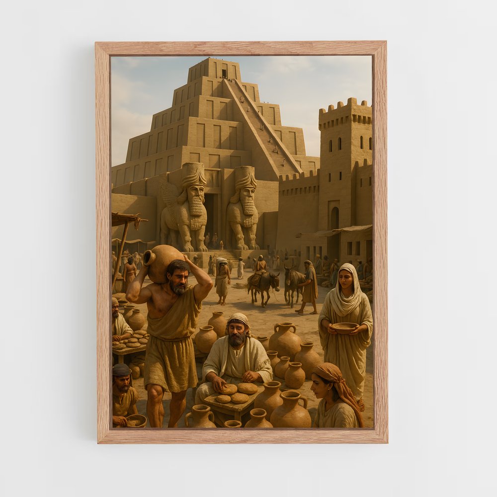 ap-mesopotamia-4 cadre Bois clair