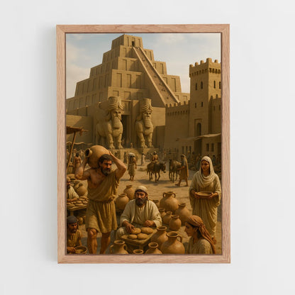 ap-mesopotamia-4 cadre Bois clair