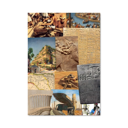 Poster Collage Mésopotamien