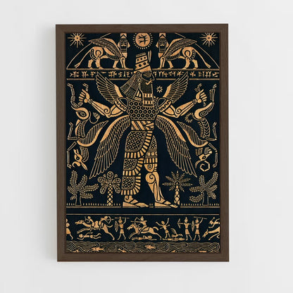 ap-mesopotamian mythology-3 cadre Bois foncé