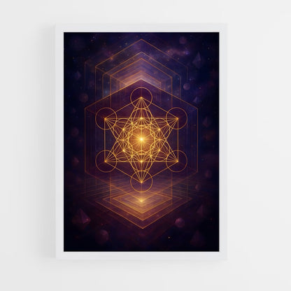ap-metatron cube-1 cadre Blanc