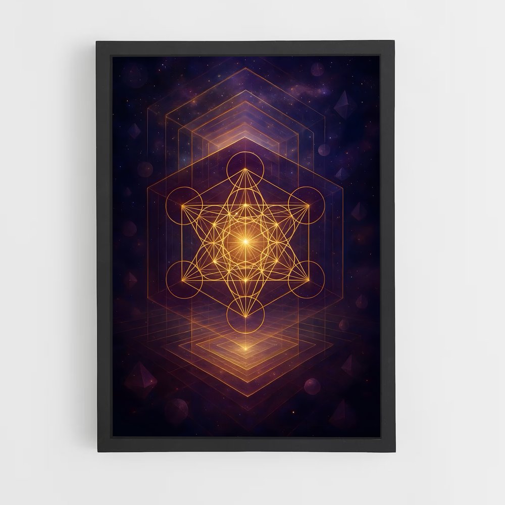 ap-metatron cube-1 cadre Noir
