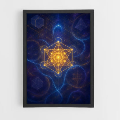ap-metatron cube-3 cadre Noir