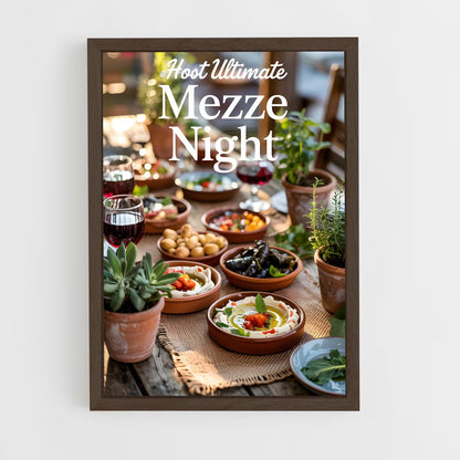ap-mezze platter-1 cadre Bois foncé