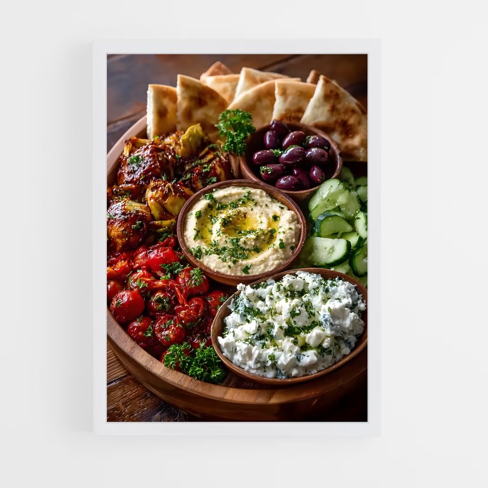 ap-mezze platter-2 cadre Blanc