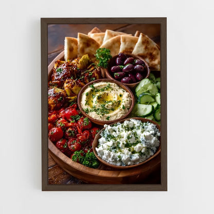 ap-mezze platter-2 cadre Bois foncé