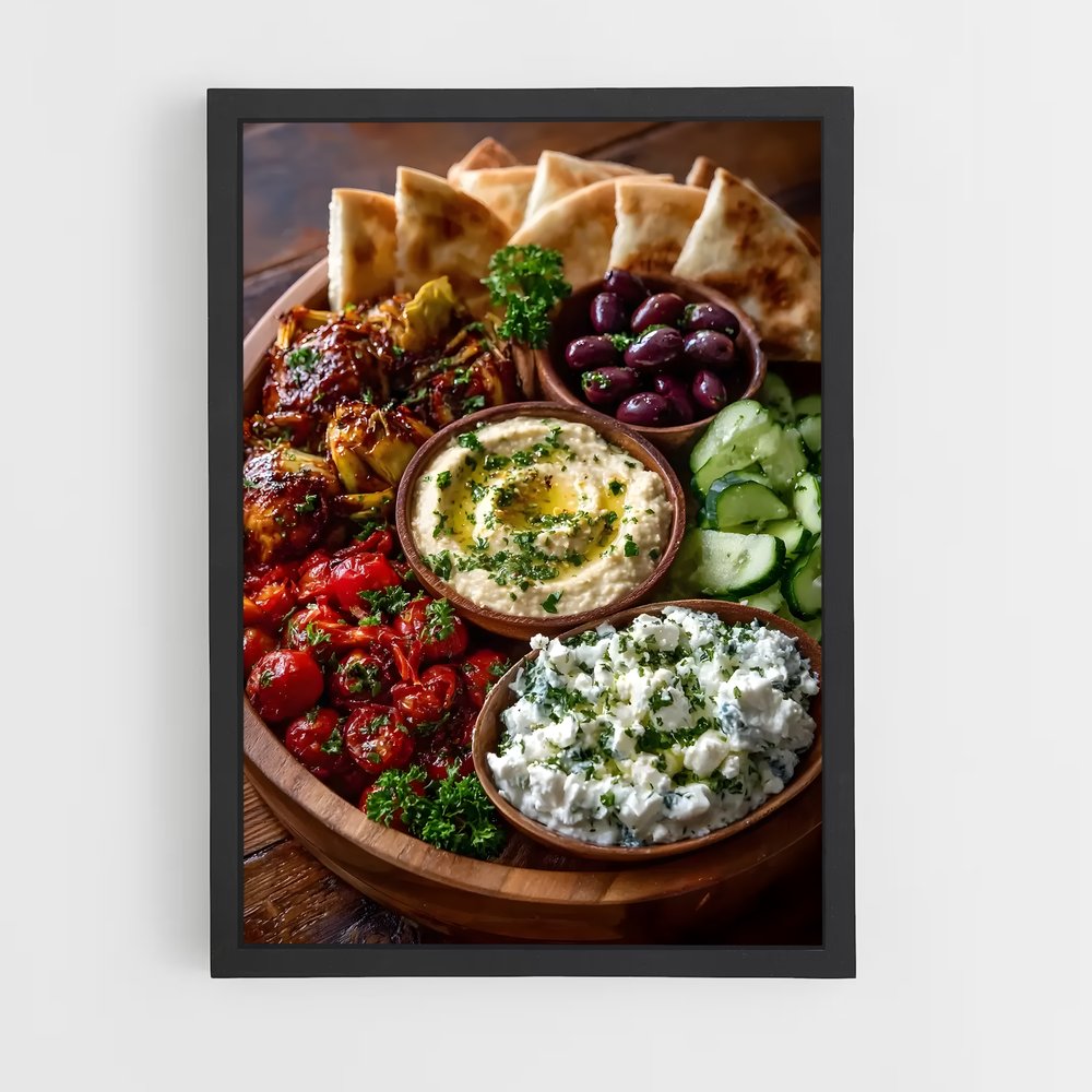 ap-mezze platter-2 cadre Noir