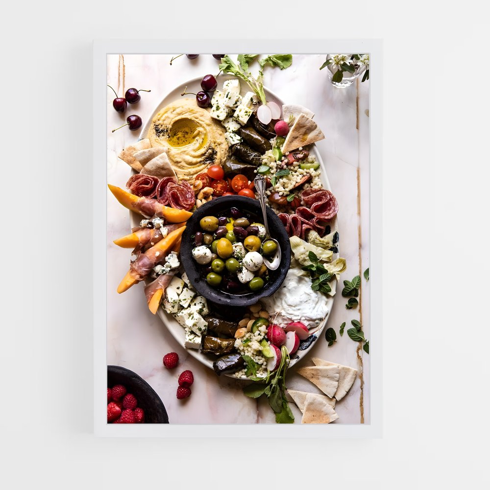 ap-mezze platter-3 cadre Blanc