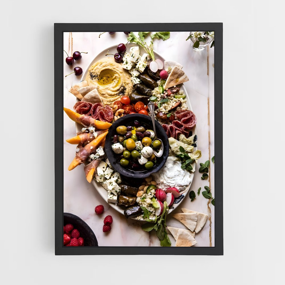 ap-mezze platter-3 cadre Noir