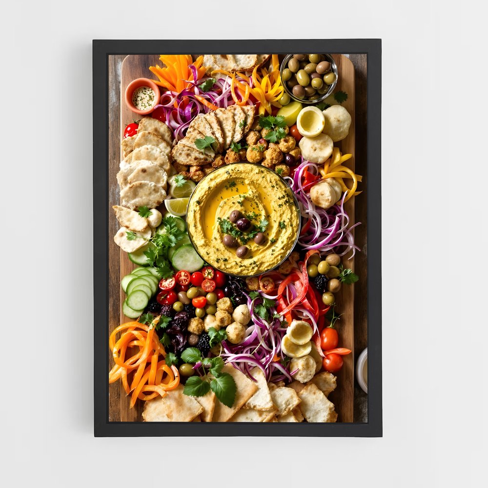 ap-mezze platter-4 cadre Noir