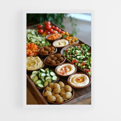 ap-mezze platter-5 cadre Blanc