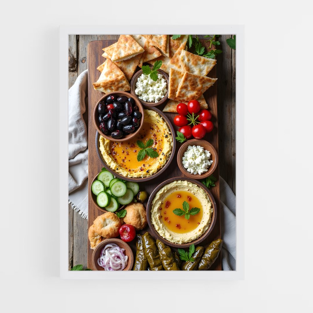 ap-mezze platter-6 cadre Blanc