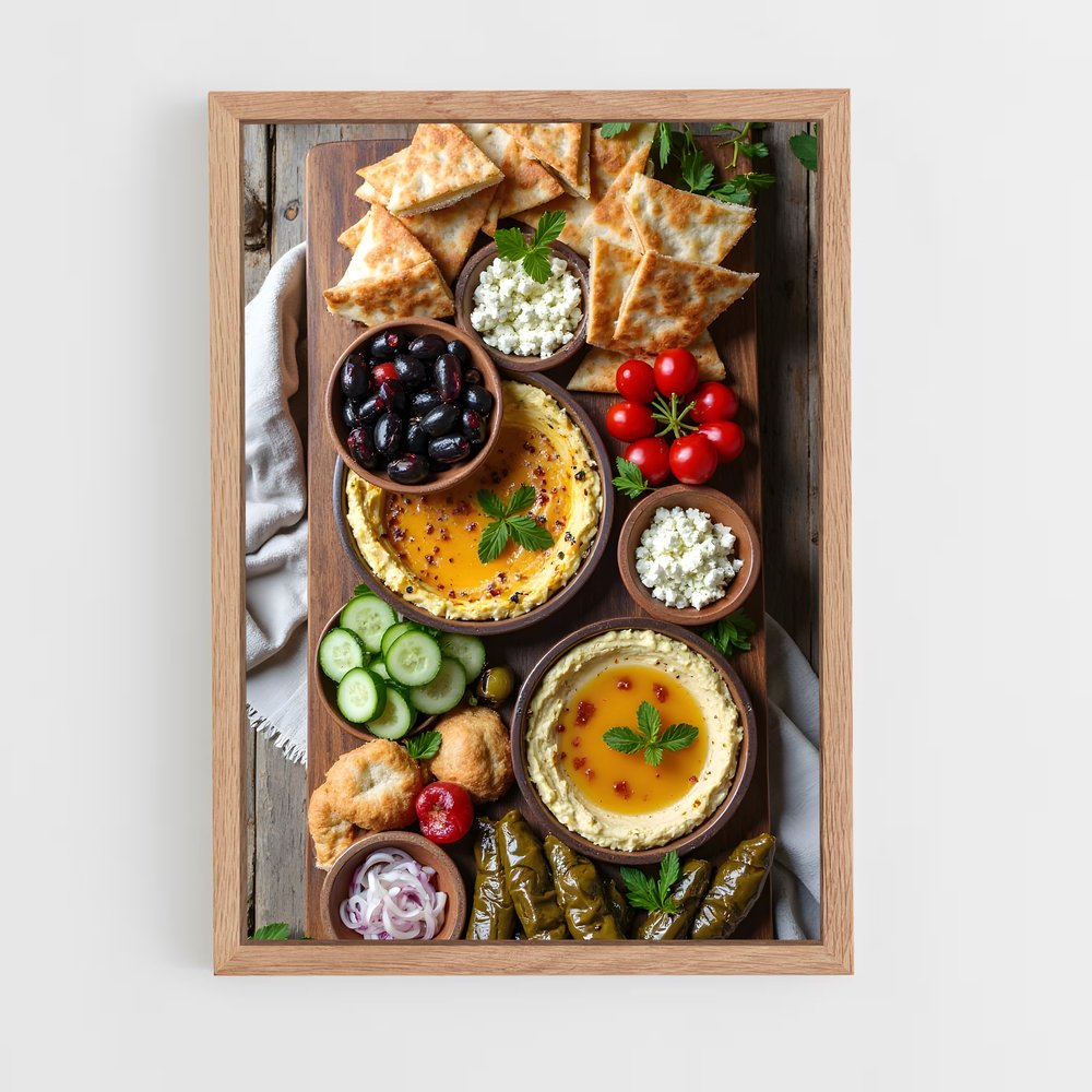 ap-mezze platter-6 cadre Bois clair