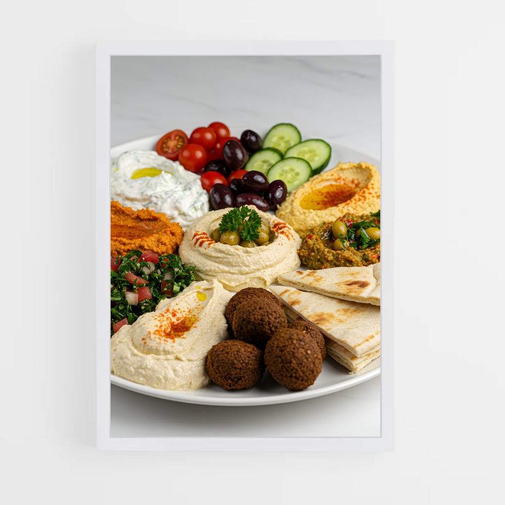 ap-mezze platter-7 cadre Blanc
