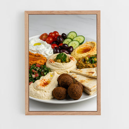 ap-mezze platter-7 cadre Bois clair
