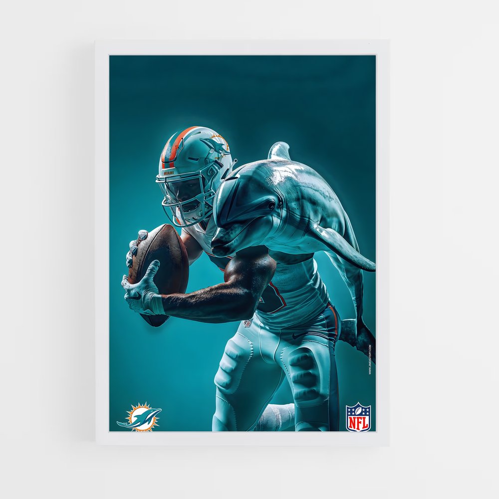 ap-miami dolphins-3 cadre Blanc