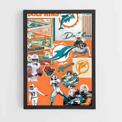 ap-miami dolphins-4 cadre Noir