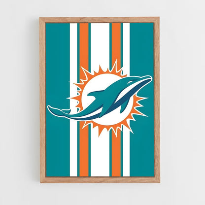ap-miami dolphins-5 cadre Bois clair