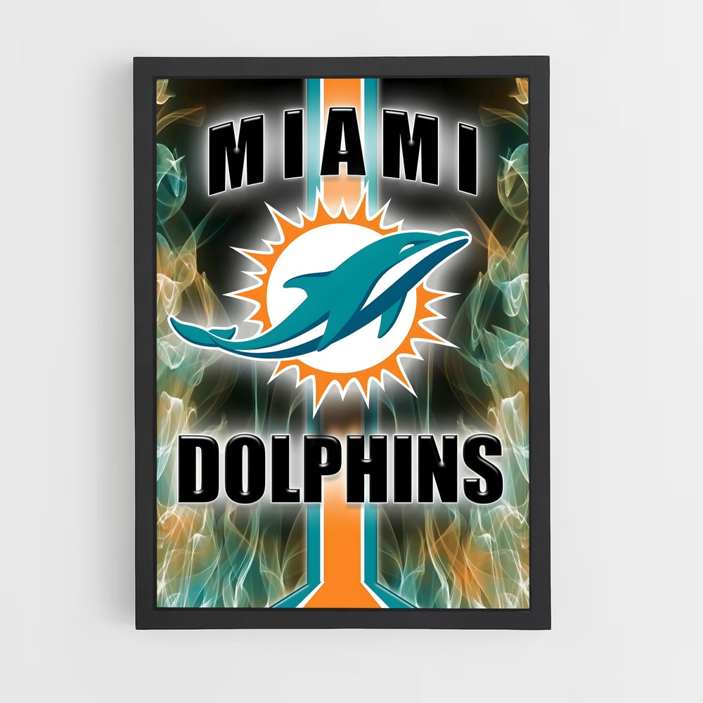 ap-miami dolphins-6 cadre Noir