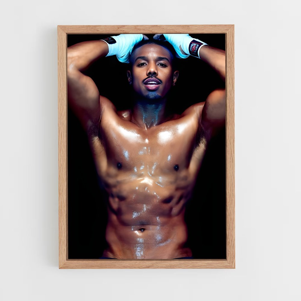 ap-michael b jordan-4 cadre Bois clair