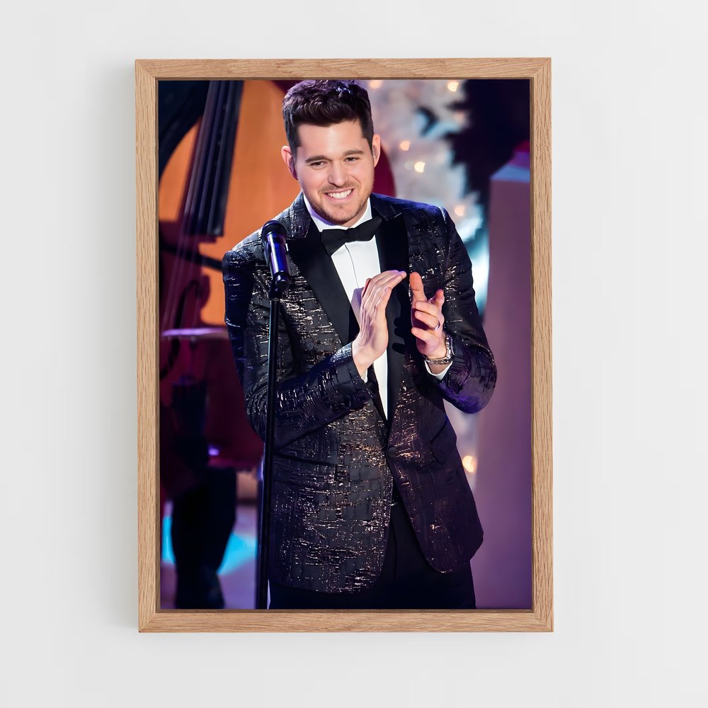 ap-michael buble-1 cadre Bois clair