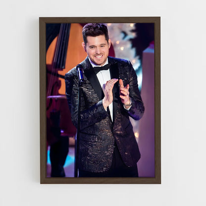 ap-michael buble-1 cadre Bois foncé