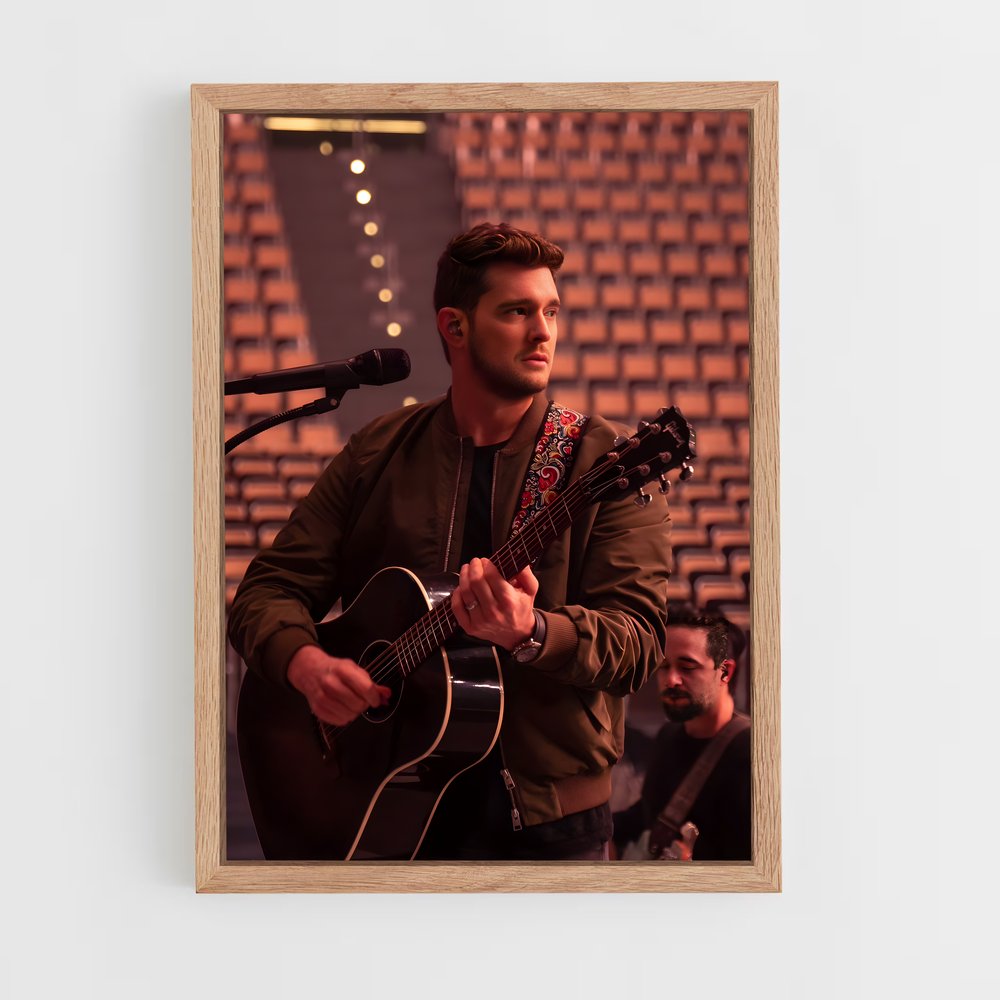 ap-michael buble-2 cadre Bois clair