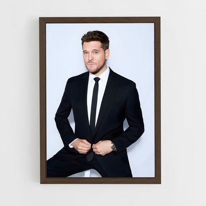 ap-michael buble-3 cadre Bois foncé