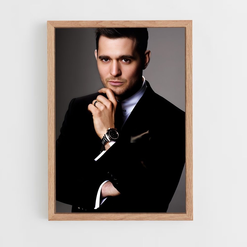 ap-michael buble-4 cadre Bois clair