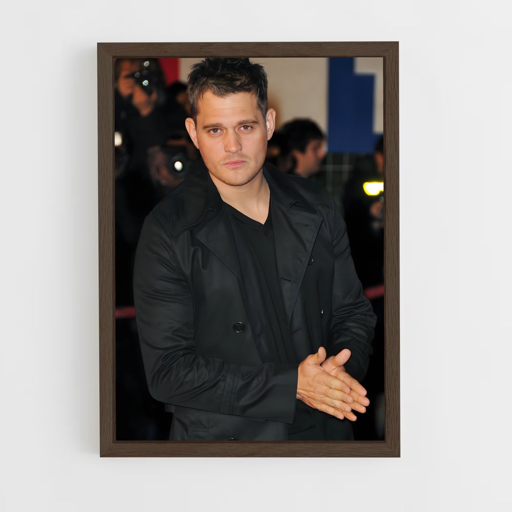 ap-michael buble-6 cadre Bois foncé