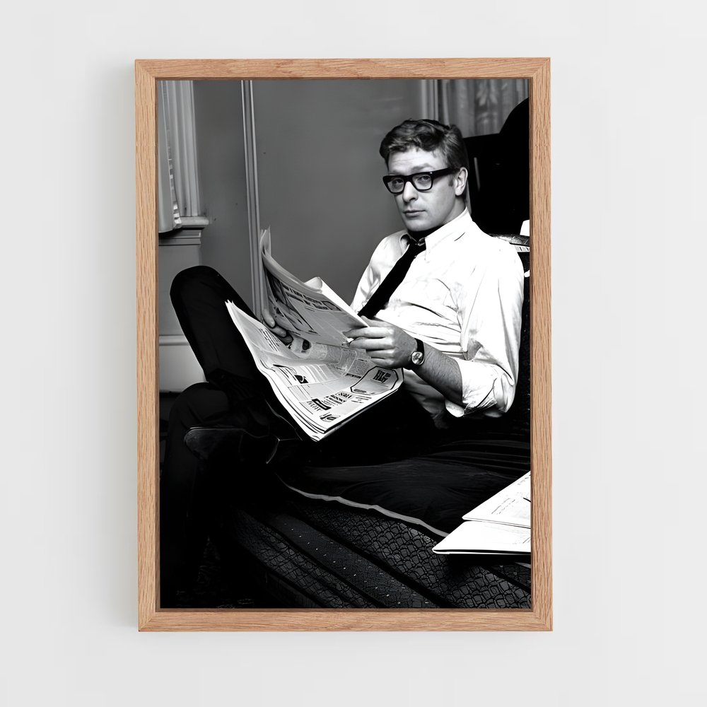 ap-michael caine-4 cadre Bois clair